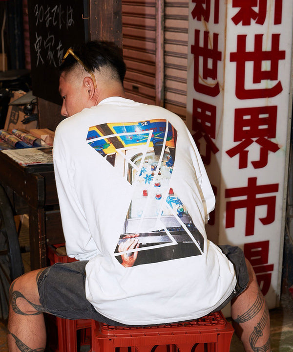 Smart Ball New Star / スマートボールニュースターロングスリーブTシャツホワイトスタイリング1